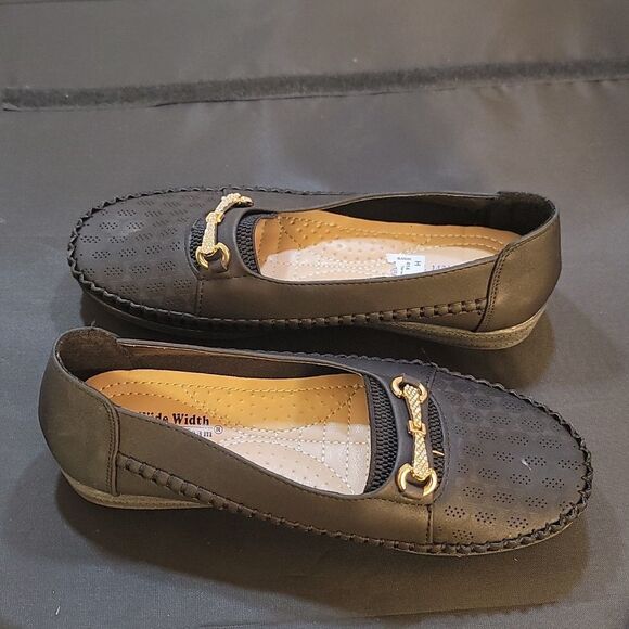 BRAND NEW TEAM WIDE WIDTH COMFORT SLIP-ON WOMEN"S FLAT - Picture 10 of 14